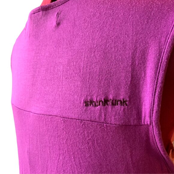 💜 SKUNKFUNK Sleeveless Bubble-Hem magenta Dress – Size 3 (Medium) - Picture 7 of 11